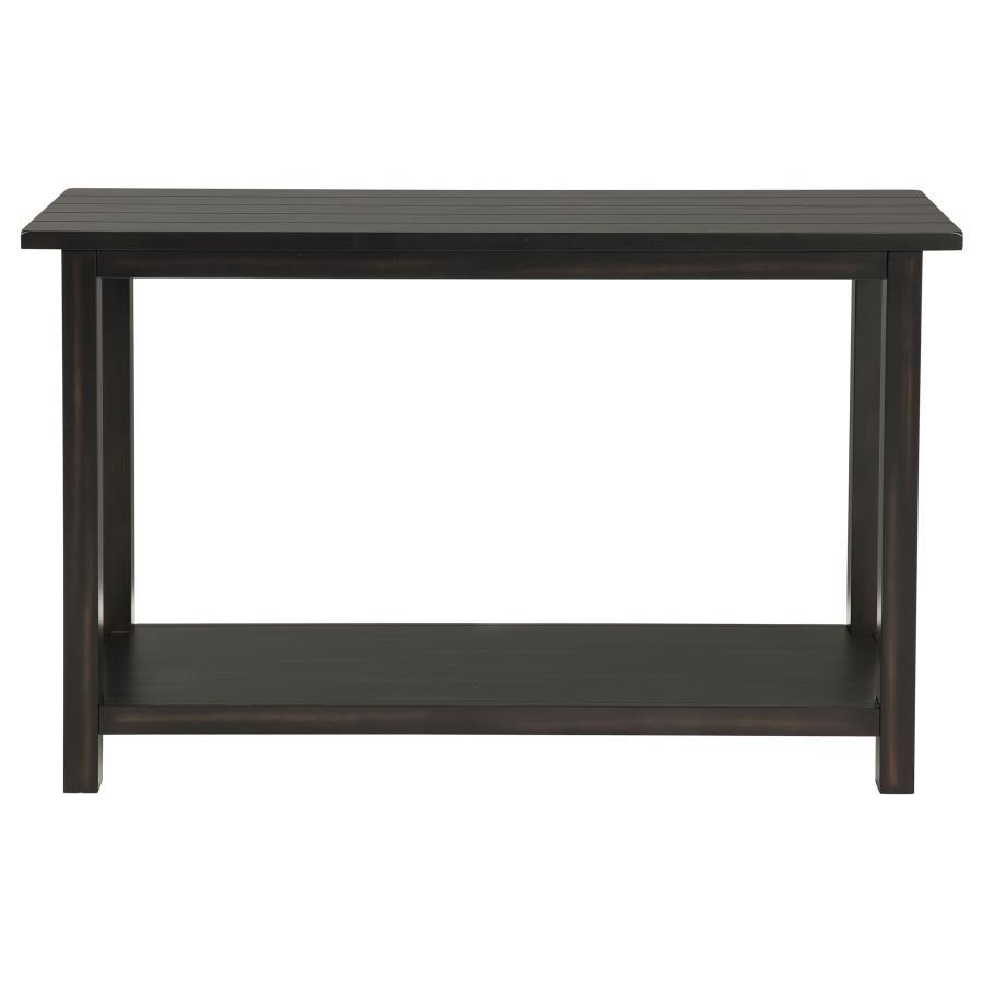 Payne - Wood Entryway Sofa Console Table - Java Console Table modern furniture Contempo Furniture