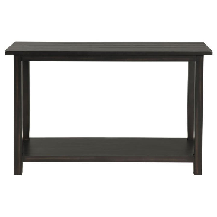Payne - Wood Entryway Sofa Console Table - Java Console Table modern furniture Contempo Furniture