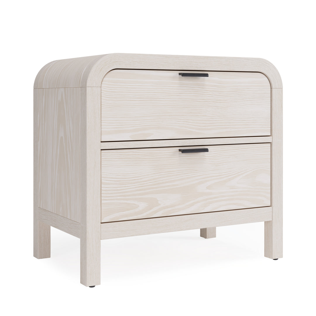 Modus Furniture Nknf81 Drake Two Drawer Usb Charging Nightstand In Sugar