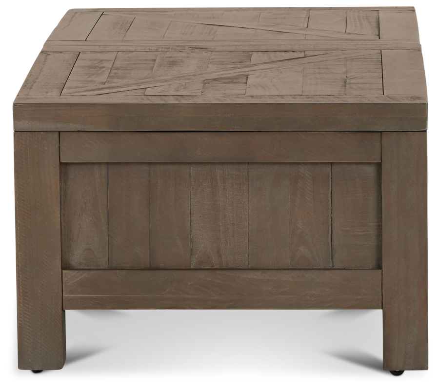 Modus Furniture 9Y1322 Taryn One Drawer End Table In Rustic Grey
