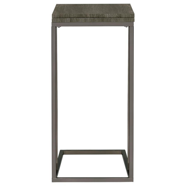 Pedro - Expandable C - Shaped Sofa Side Table - Weathered Gray Side Table modern furniture Contempo Furniture