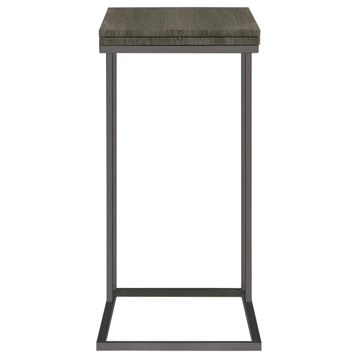 Pedro - Expandable C - Shaped Sofa Side Table - Weathered Gray Side Table modern furniture Contempo Furniture