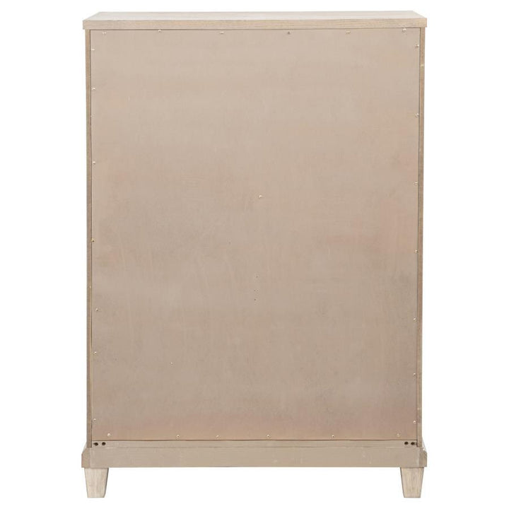 Pembroke - 5 - Drawer Chest Of Drawers - Washed Oak Accent Chest modern furniture Contempo Furniture