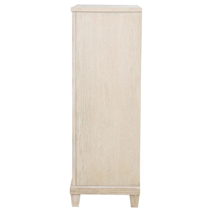 Pembroke - 5 - Drawer Chest Of Drawers - Washed Oak Accent Chest modern furniture Contempo Furniture