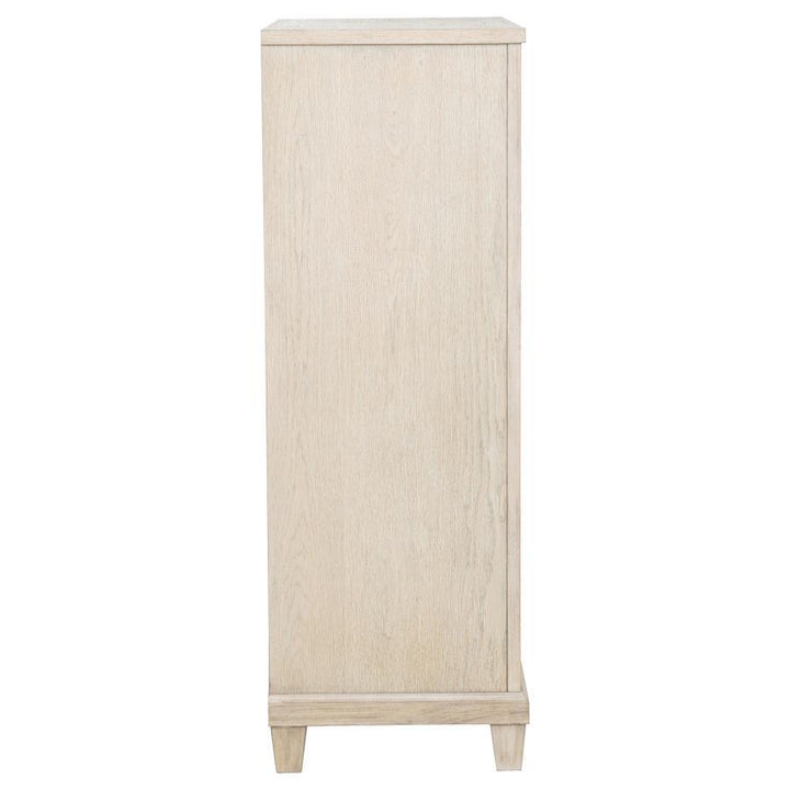 Pembroke - 5 - Drawer Chest Of Drawers - Washed Oak Accent Chest modern furniture Contempo Furniture