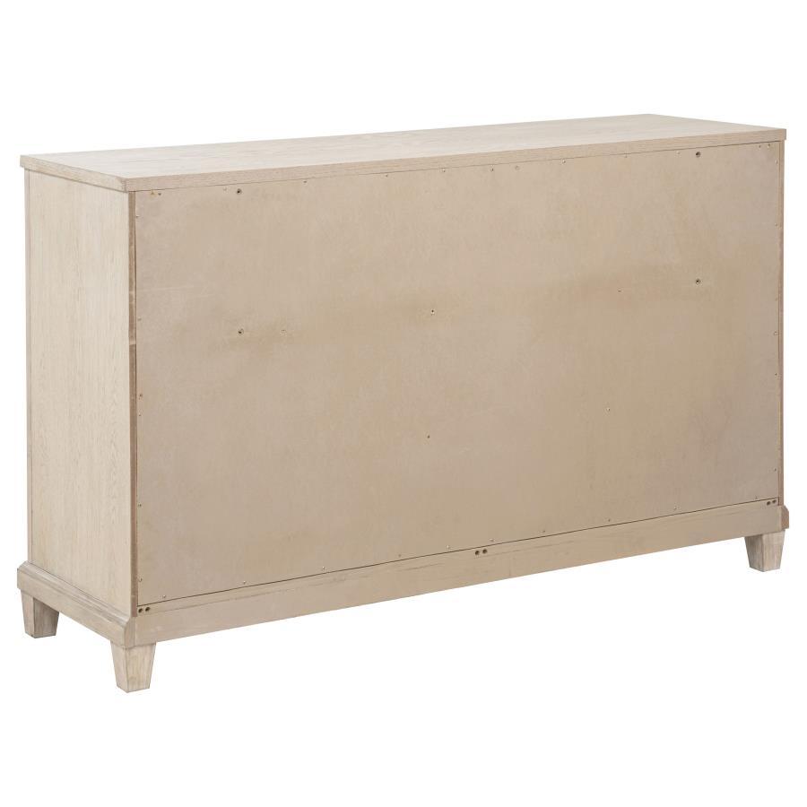 Pembroke - 6 - Drawer Bedroom Dresser Cabinet - Washed Oak Dressers modern furniture Contempo Furniture