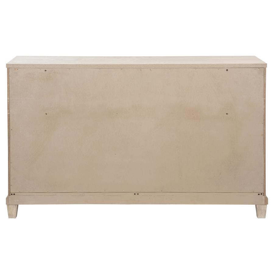 Pembroke - 6 - Drawer Bedroom Dresser Cabinet - Washed Oak Dressers modern furniture Contempo Furniture