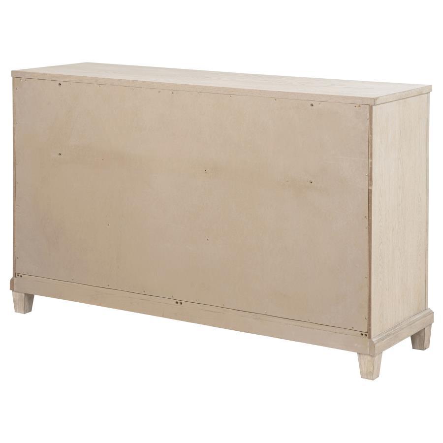 Pembroke - 6 - Drawer Bedroom Dresser Cabinet - Washed Oak Dressers modern furniture Contempo Furniture