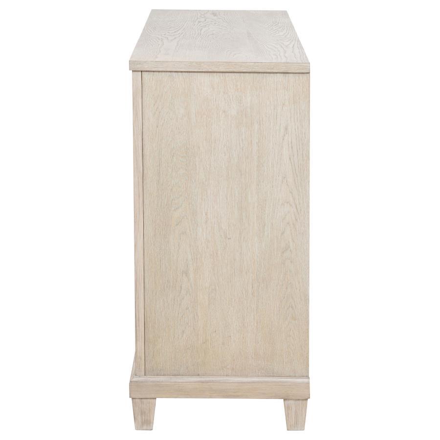 Pembroke - 6 - Drawer Bedroom Dresser Cabinet - Washed Oak Dressers modern furniture Contempo Furniture