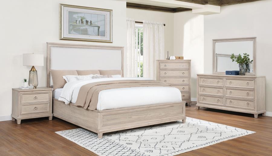 Pembroke - Dresser Mirror - Washed Oak Mirror modern furniture Contempo Furniture