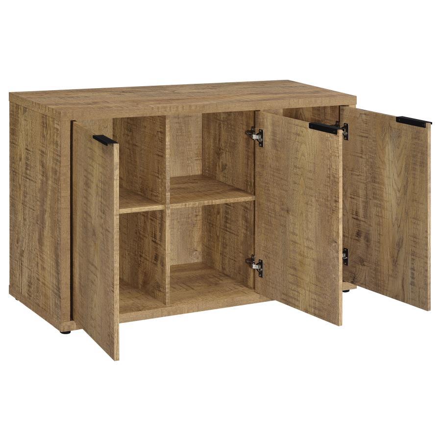 Pepita - 3 Door Engineered Wood Accent Cabinet - Mango Brown Accent Cabinet modern furniture Contempo Furniture