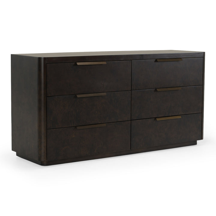 Perez - Modern Dark Burl Dresser