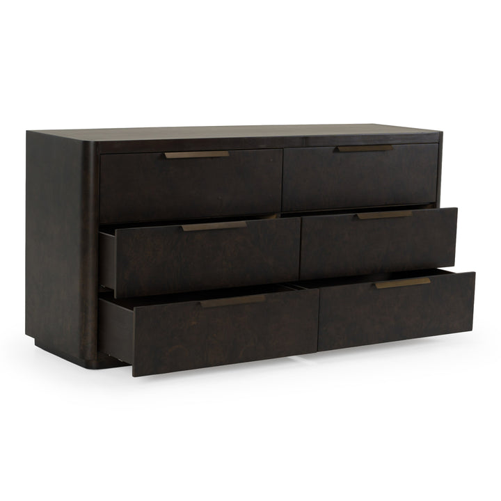 Perez - Modern Dark Burl Dresser