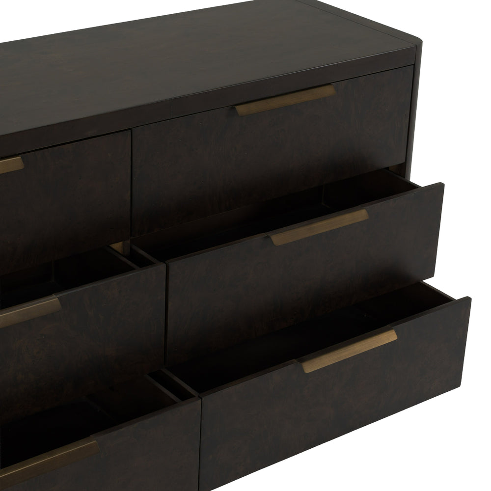 Perez - Modern Dark Burl Dresser