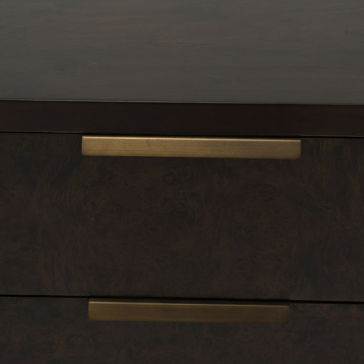 Perez - Modern Dark Burl Dresser