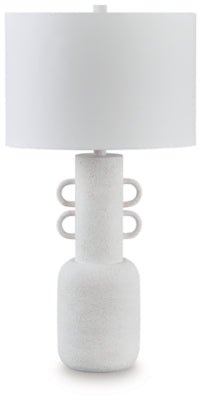 Perringhill Table Lamp - White Table Lamp modern furniture Contempo Furniture