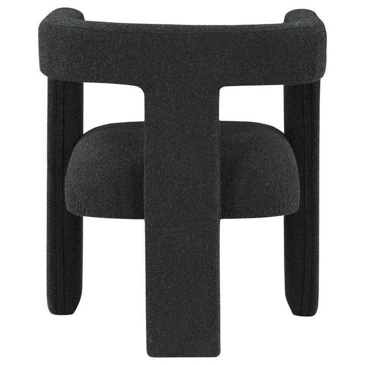 Petra - Boucle Upholstered Accent Side Chair - Black Side Chair modern furniture Contempo Furniture