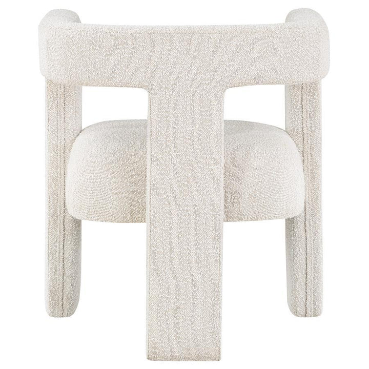 Petra - Boucle Upholstered Accent Side Chair - White Side Chair modern furniture Contempo Furniture