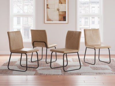Pharwynn Dining Chair - Light Brown Chair Set modern furniture Contempo Furniture