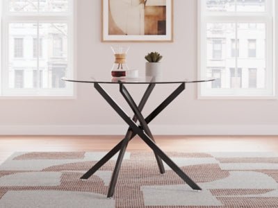Pharwynn Dining Table - Black Dining Table modern furniture Contempo Furniture