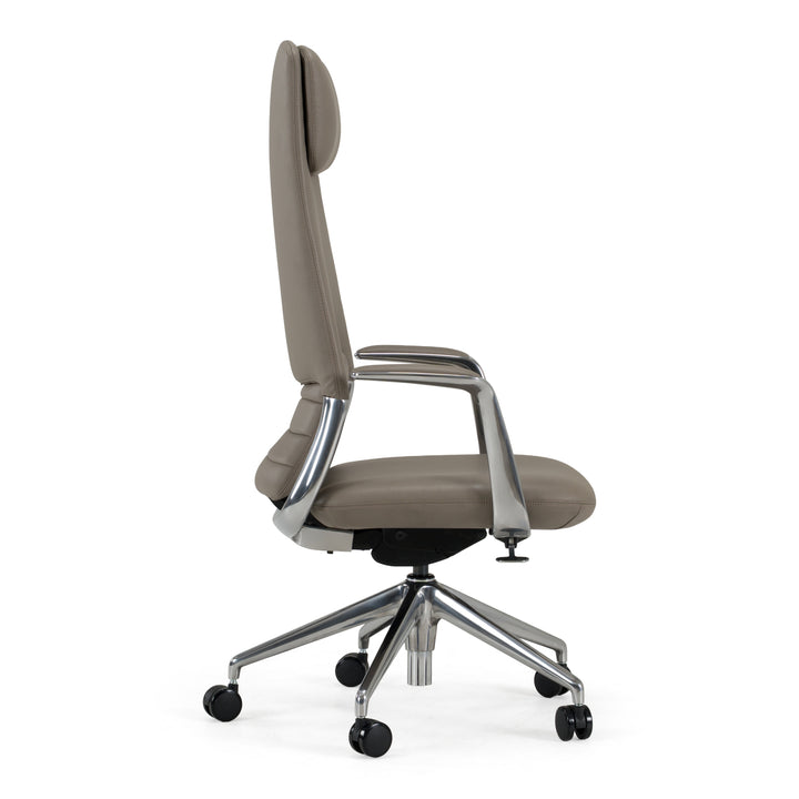Pickard - Modern Grey Leather Executive Office Chair