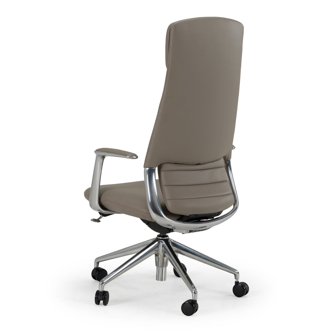Pickard - Modern Grey Leather Executive Office Chair