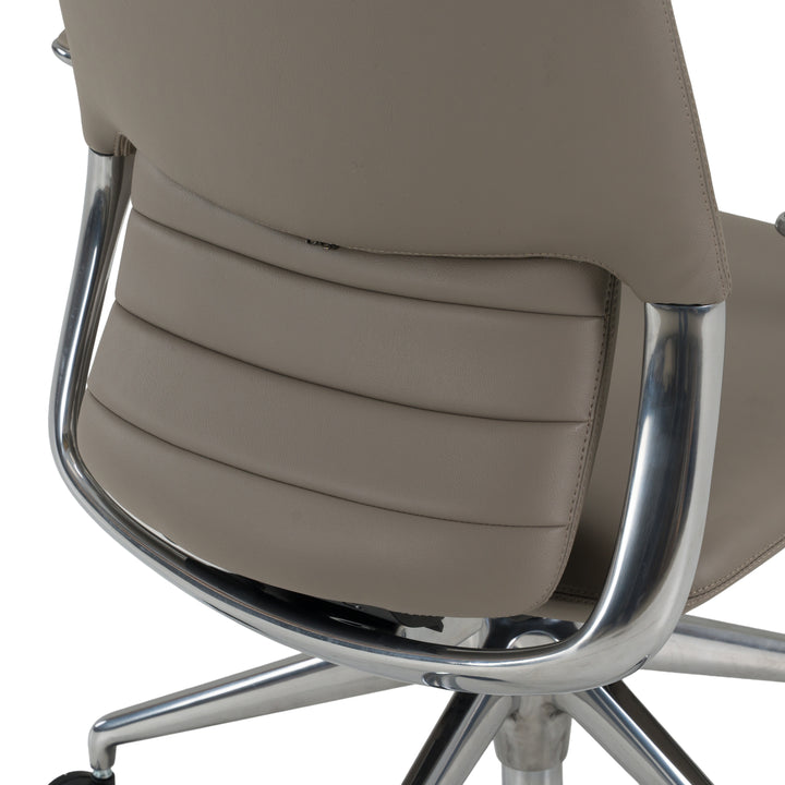 Pickard - Modern Grey Leather Executive Office Chair