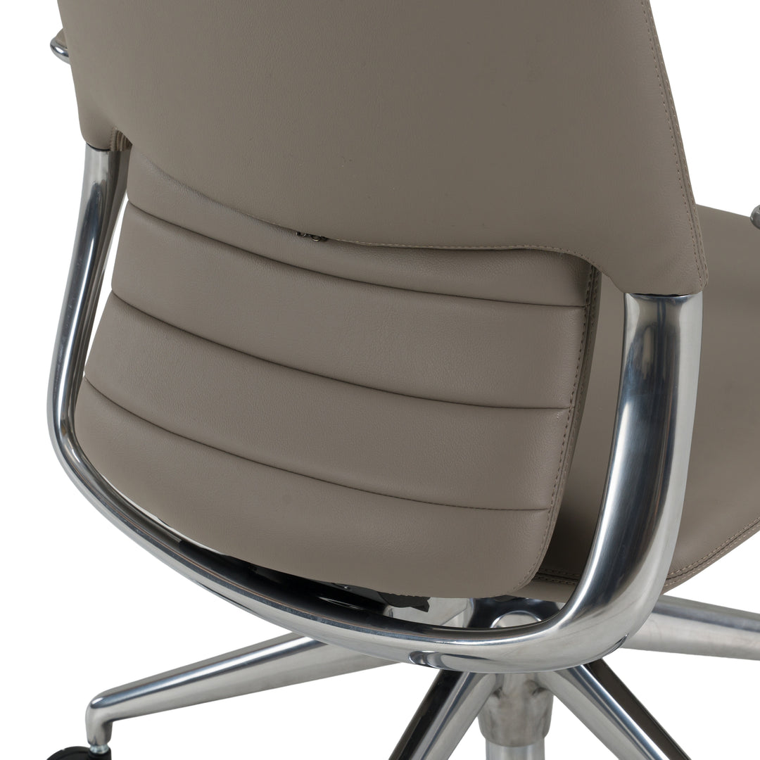 Pickard - Modern Grey Leather Executive Office Chair