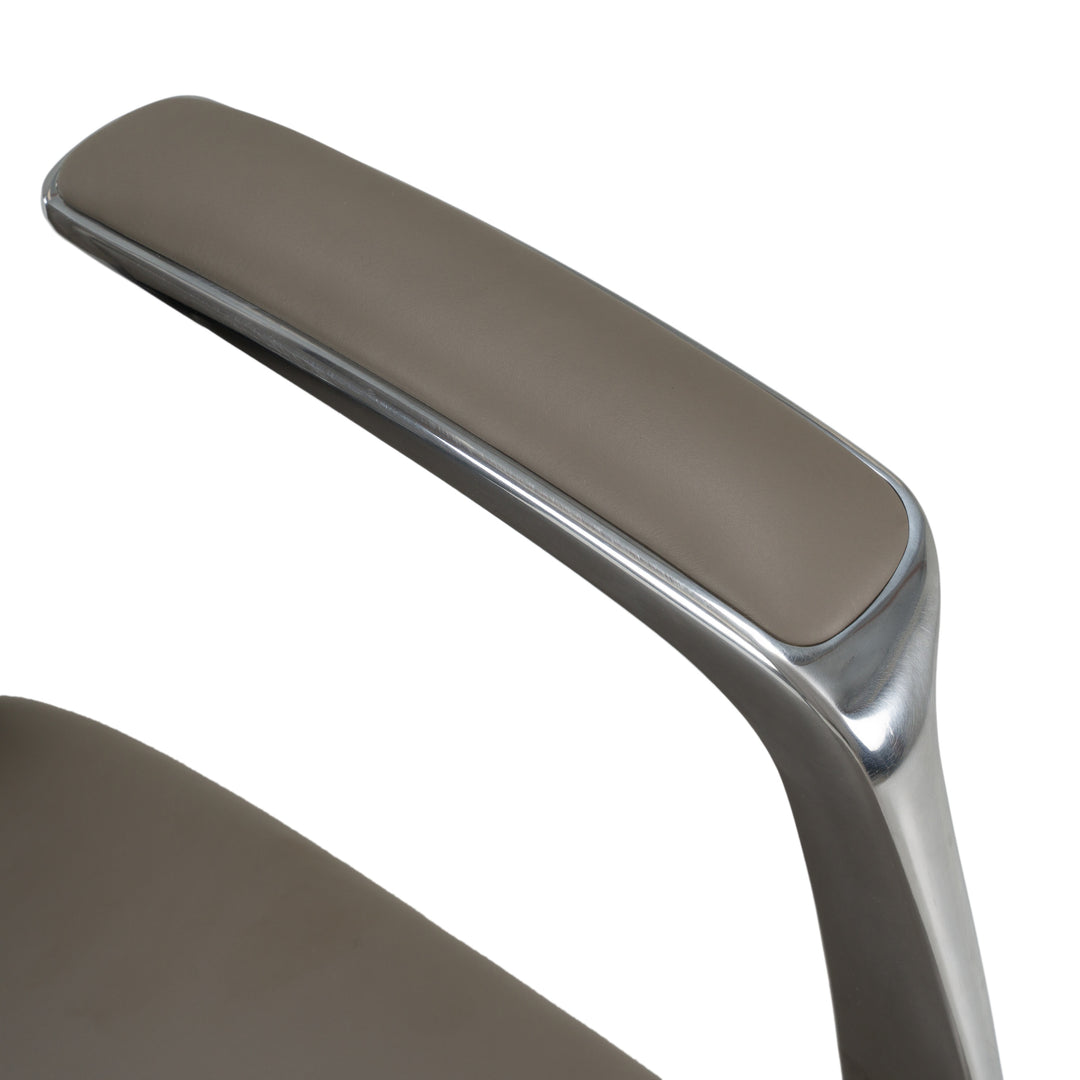 Pickard - Modern Grey Leather Executive Office Chair
