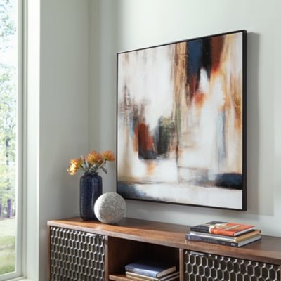 Pigeonford Wall Art - White Canvas Art modern furniture Contempo Furniture