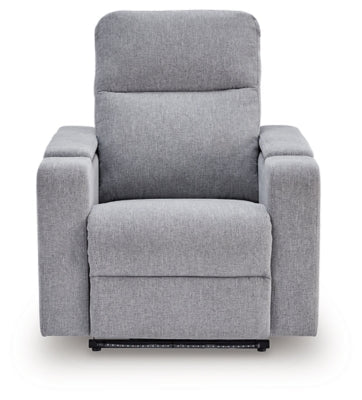 Pineland Power Glider Recliner with Audio System - Gray Glider Chair modern furniture Contempo Furniture