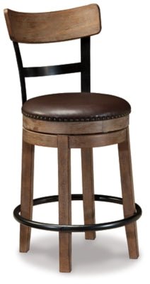 Pinnadel Counter Height Bar Stool - Light Brown Counter Height (24" - 27") modern furniture Contempo Furniture
