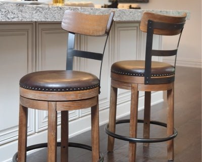 Pinnadel Counter Height Bar Stool - Light Brown Counter Height (24" - 27") modern furniture Contempo Furniture