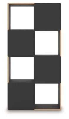 Piperton Eight Cube Organizer - Dark Brown Cube Organizers modern furniture Contempo Furniture