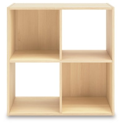 Piperton Four Cube Organizer - Beige Cube Organizers modern furniture Contempo Furniture