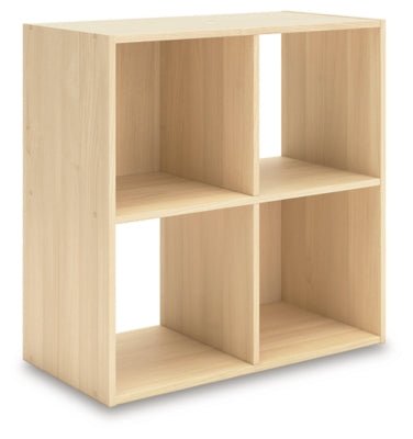 Piperton Four Cube Organizer - Beige Cube Organizers modern furniture Contempo Furniture