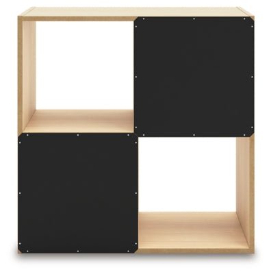 Piperton Four Cube Organizer - Beige Cube Organizers modern furniture Contempo Furniture