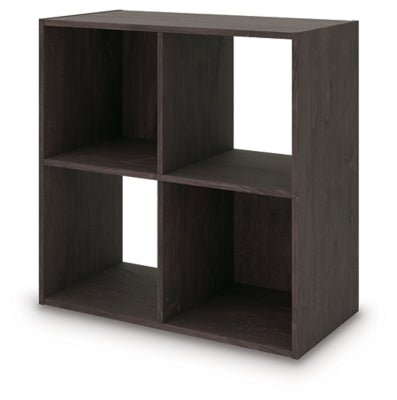 Piperton Four Cube Organizer - Dark Brown Cube Organizers modern furniture Contempo Furniture