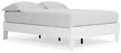 Piperton Full Platform Bed - White Platform Bed modern furniture Contempo Furniture