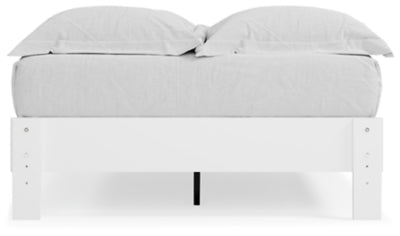 Piperton Full Platform Bed - White Platform Bed modern furniture Contempo Furniture