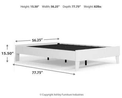 Piperton Full Platform Bed - White Platform Bed modern furniture Contempo Furniture