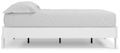 Piperton Full Platform Bed - White Platform Bed modern furniture Contempo Furniture