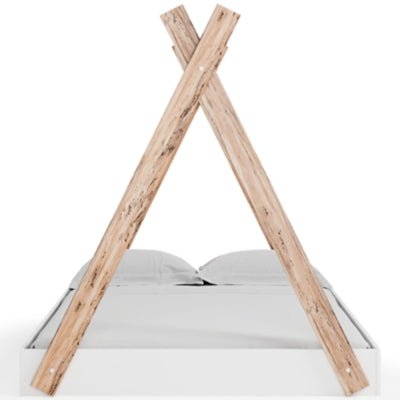 Piperton Full Tent Complete Bed in Box - White Platform Bed modern furniture Contempo Furniture