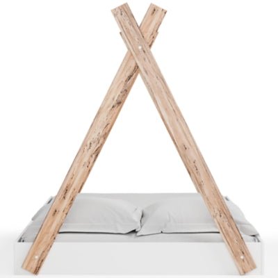 Piperton Full Tent Complete Bed in Box - White Platform Bed modern furniture Contempo Furniture