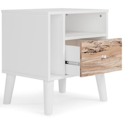 Piperton Nightstand - White Accent Nightstand modern furniture Contempo Furniture