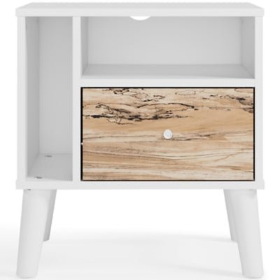 Piperton Nightstand - White Accent Nightstand modern furniture Contempo Furniture