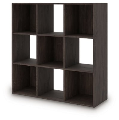 Piperton Nine Cube Organizer - Dark Brown Cube Organizers modern furniture Contempo Furniture