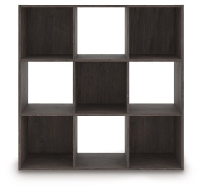 Piperton Nine Cube Organizer - Dark Brown Cube Organizers modern furniture Contempo Furniture