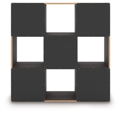 Piperton Nine Cube Organizer - Dark Brown Cube Organizers modern furniture Contempo Furniture