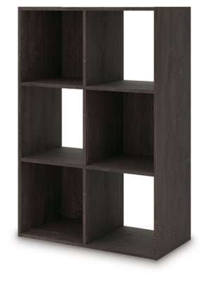 Piperton Six Cube Organizer - Dark Brown Cube Organizers modern furniture Contempo Furniture